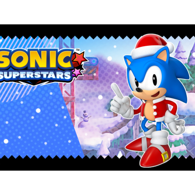 Sonic revêt son costume de Noël dans Sonic Superstars
